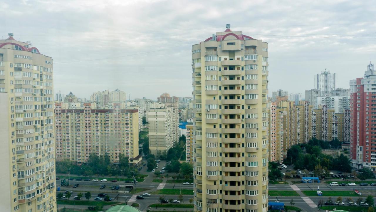 Big Studio Apartment Near River Mall Kiew Exterior foto